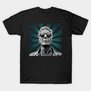 Anthony Bourdain II Retro Pixel II 70s T-Shirt